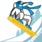 Snowboarder - Light emoji on Emojidex